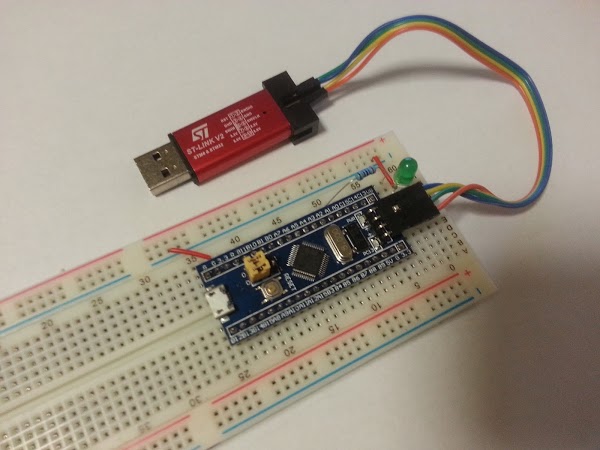 STM32 board, ST-LINK/V2 debugger/programmer
