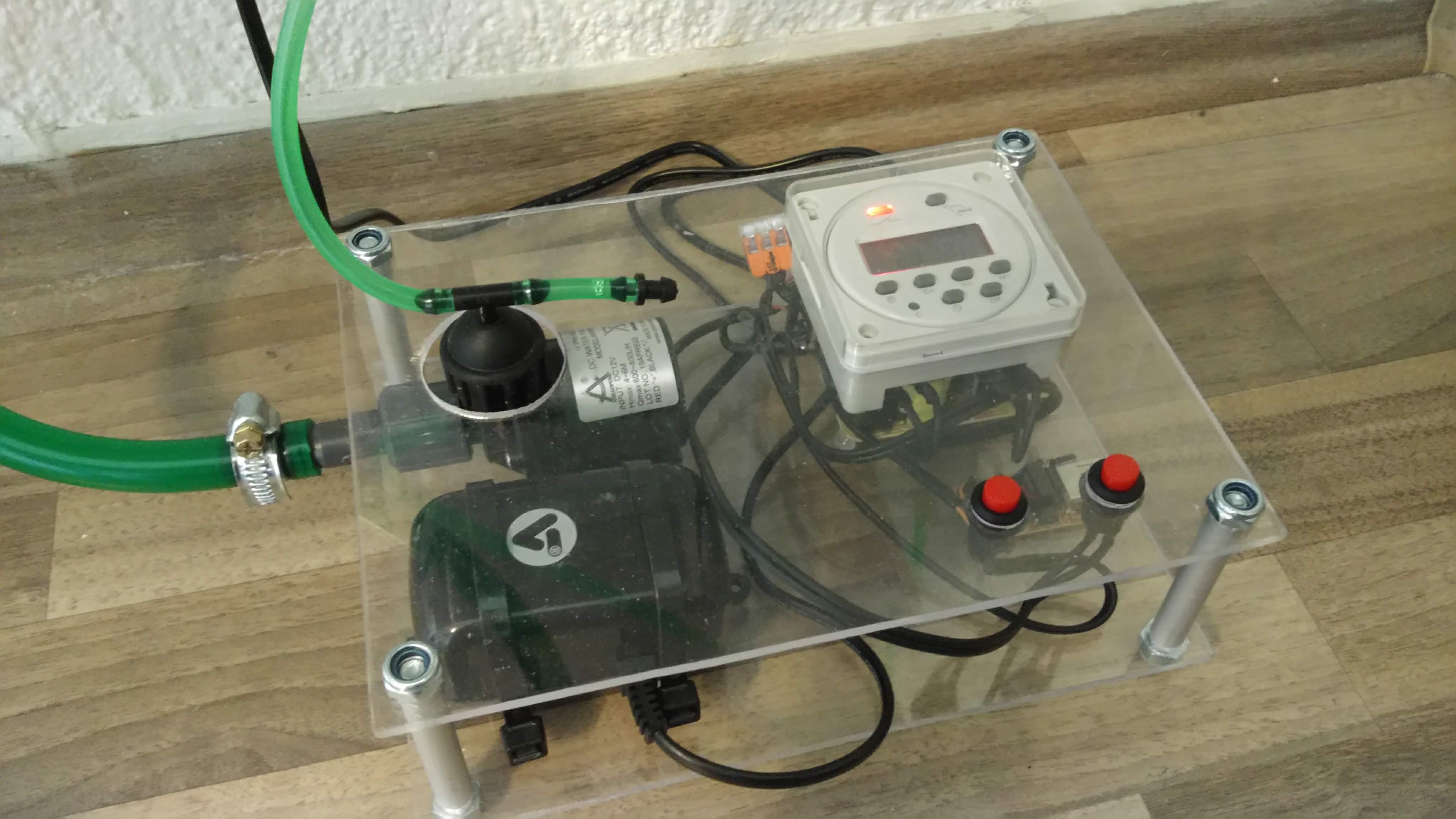 Timer relay for hydroponics